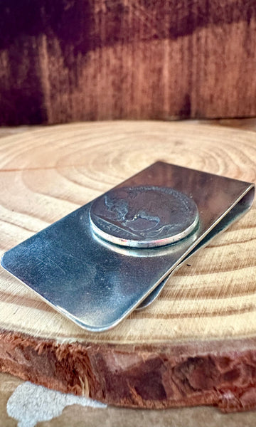 BUFFALO NICKEL Stainless Steel Money Clip