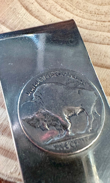 BUFFALO NICKEL Stainless Steel Money Clip