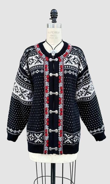 LILL DESIGN Wool 90s Cardigan Sweater • Size Large