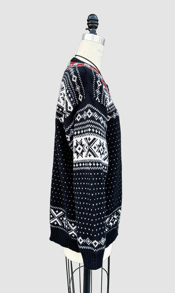 LILL DESIGN Wool 90s Cardigan Sweater • Size Large