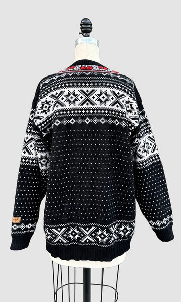 LILL DESIGN Wool 90s Cardigan Sweater • Size Large