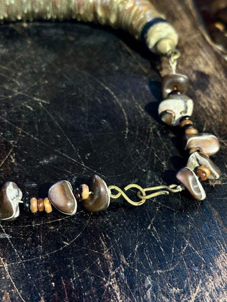 ALEX & LEE Vintage 70s Love + Peace Collector Statement Necklace