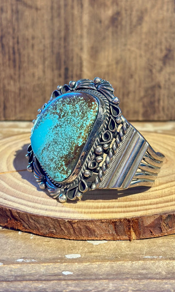 MARCELLA JAMES NAVAJO Turquoise & Silver Cuff 26C02 • 80g