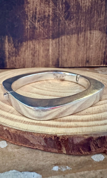 MEXICAN SQUARE BANGLE Silver Bracelet