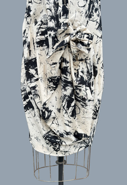 MARNI Abstract Paint Splash Bubble Dress • Large Italian 46