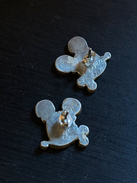 SULLIVAN SHEBOLA 1970s Zunitoons Mickey Mouse Stud Earrings