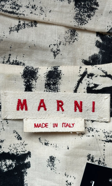 MARNI Abstract Paint Splash Bubble Dress • Large Italian 46