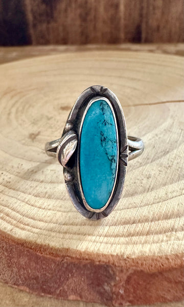 FRAMED VINTAGE TURQUOISE Ring • Size 8