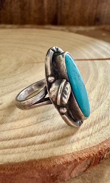 FRAMED VINTAGE TURQUOISE Ring • Size 8