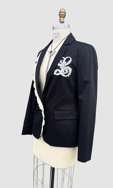 LOVE MOSCHINO Black and White Blazer • 42, Small