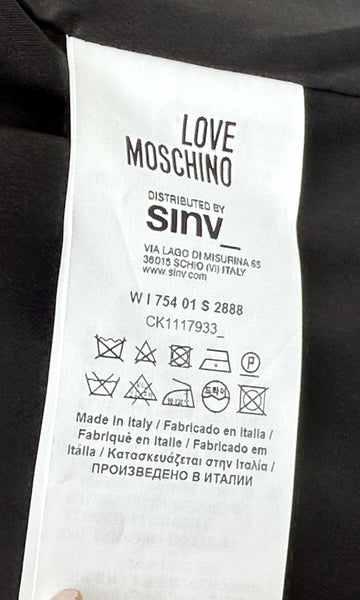 LOVE MOSCHINO Black and White Blazer • 42, Small