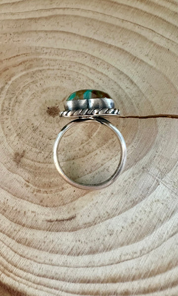 ADJUSTABLE TURQUOISE HEART Ring