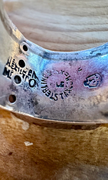 VINTAGE TAXCO MEXICO Sterling Silver Men's Ring 26R31 • Size 9 1/4