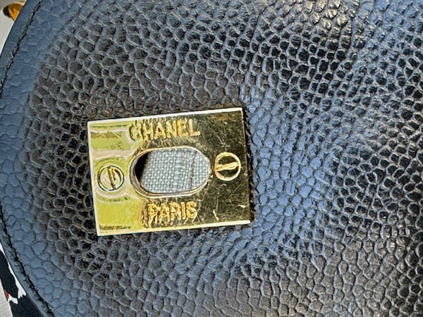 CHANEL 80s 90s Lambskin Quilted Leather Cavier Backpack