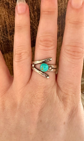 ADJUSTABLE TURQUOISE Ring