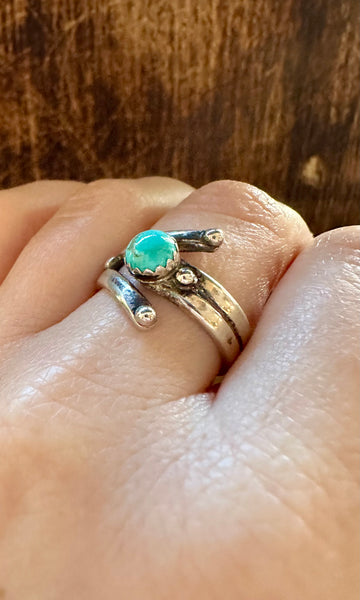 ADJUSTABLE TURQUOISE Ring