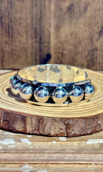 MEXICAN BUBBLES CUFF Sterling Silver 26C11