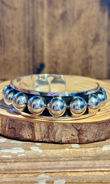 MEXICAN BUBBLES CUFF Sterling Silver 26C11