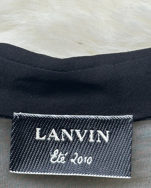 LANVIN Ete 2010 Silk ChiffonBlouse • 38, Sm/Med