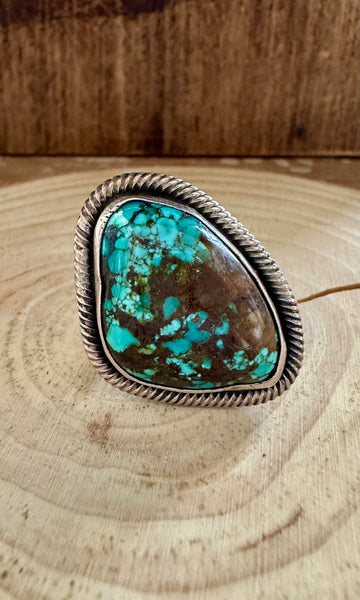 TWISTED UP Chimney Butte Sterling Silver & Turquoise Ring | Size 6 1/4