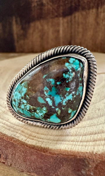 TWISTED UP Chimney Butte Sterling Silver & Turquoise Ring | Size 6 1/4