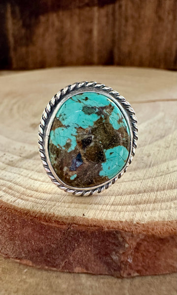 OCEAN TURQUOISE and Sterling Silver Ring • Size 6