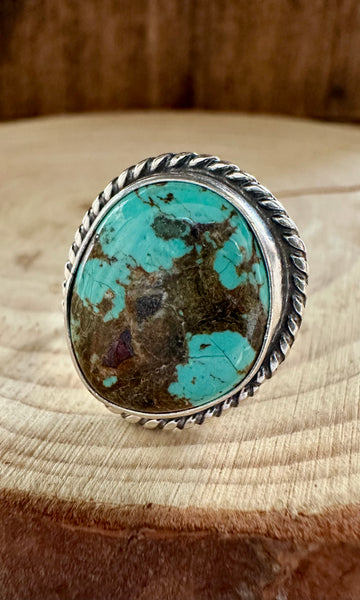 OCEAN TURQUOISE and Sterling Silver Ring • Size 6