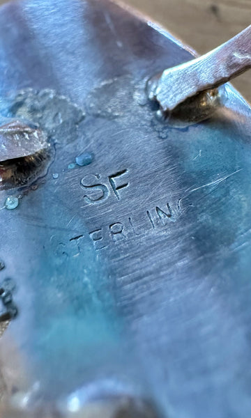 STEVE FRANCISCO Purple Mojave Turquoise & Silver Ring 26R59 • Size 7.5