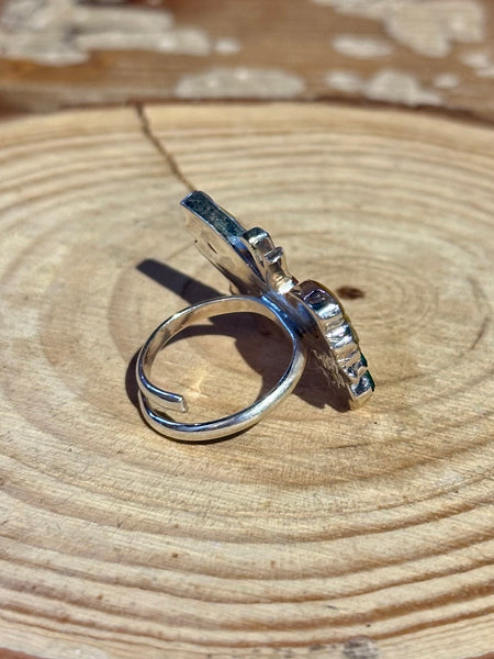 TAMARA PINTO Zuni Multi Stone Inlay Butterfly Ring 26R56 | Adjustable