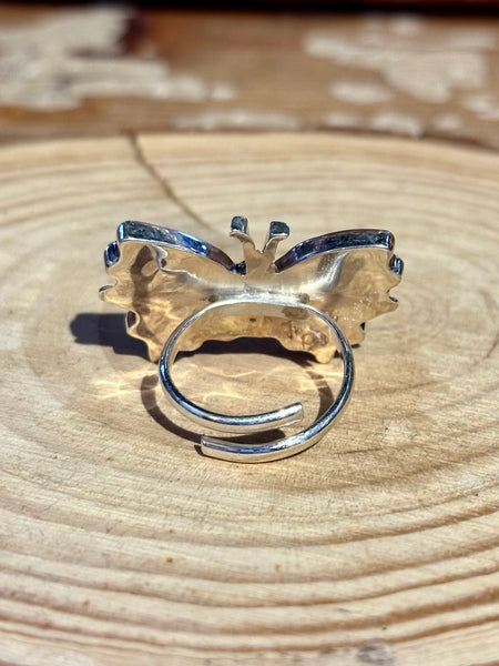 TAMARA PINTO Zuni Multi Stone Inlay Butterfly Ring 26R56 | Adjustable
