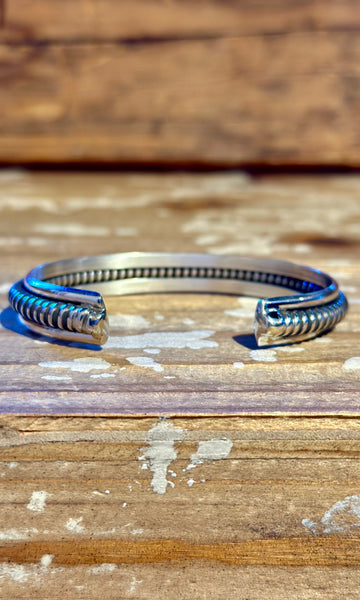 NAVAJO SILVER COIL Cuff 26C20