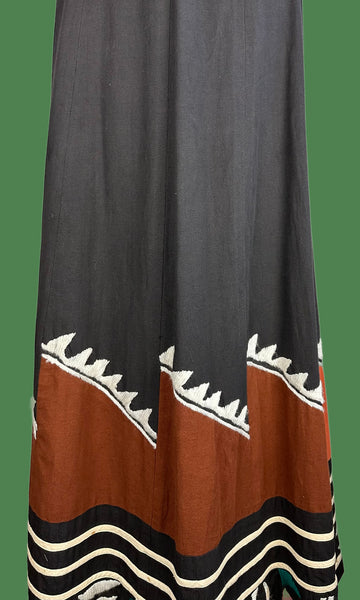 MEXICAN HERITAGE 70s Vintage Maxi Skirt • Small