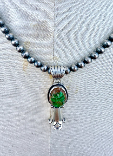 VERLEY BETONE Navajo Single Squash Blossom Necklace