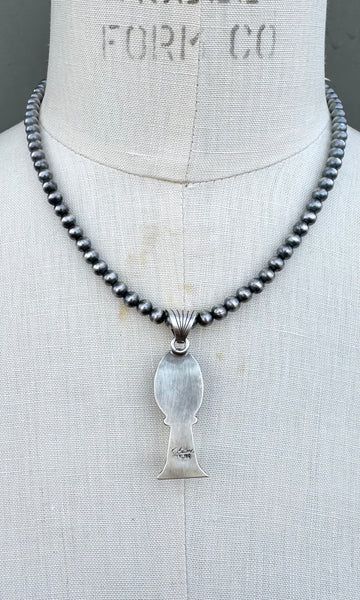 VERLEY BETONE Navajo Single Squash Blossom Necklace