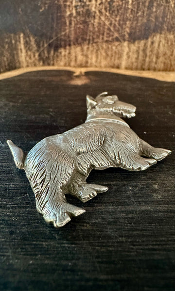 VINTAGE SCOTTISH TERRIER Sterling Silver Dog Pin