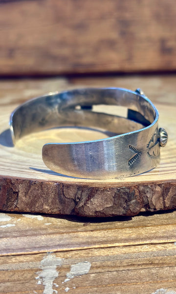DAN DODSON Thunderbird Silver & Turquoise Cuff
