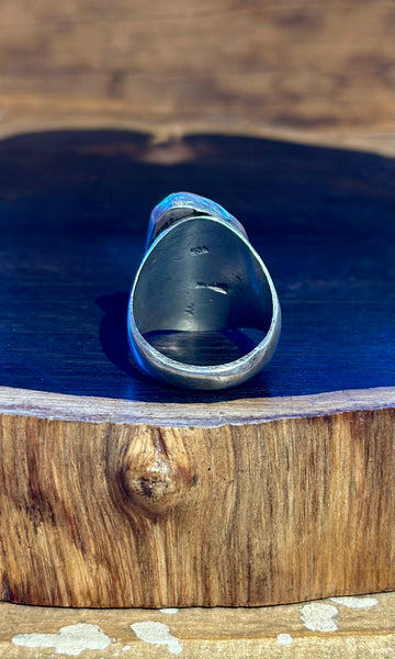 TIGER'S EYE Sterling Silver Mens Ring 26R32 • Size 10