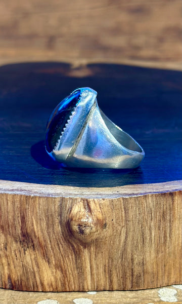 TIGER'S EYE Sterling Silver Mens Ring 26R32 • Size 10