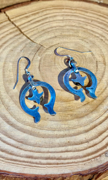 NAJA NAVAJO Sterling Silver and Turquoise Statement Earrings