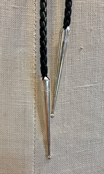 STEVE FRANCISCO Navajo Turquoise Mosaic Bolo Tie