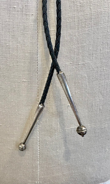FLOYD NAMINGHA Vintage Silver Hopi Kachina Doll Bolo Tie 26B05