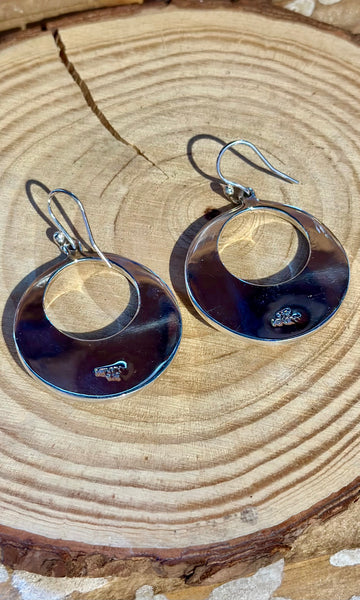 MEXICAN SILVER BUBBLE Hoop Earrings