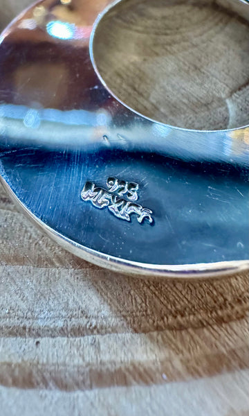 MEXICAN SILVER BUBBLE Hoop Earrings