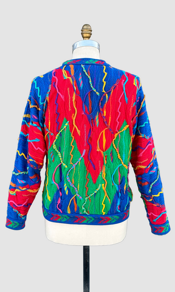 COOGI Vintage 80s Knit Crewneck Sweater • Men's Short/Small