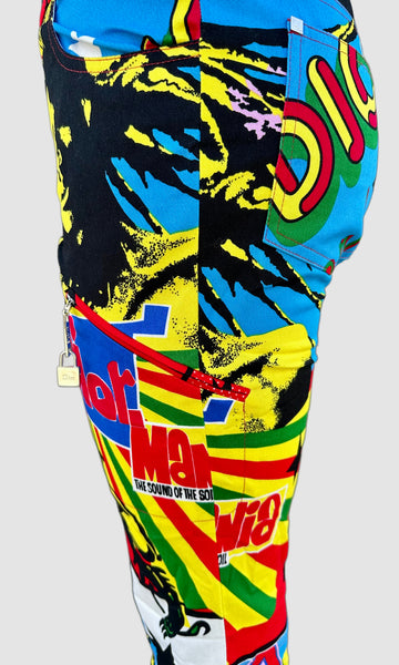 CHRISTIAN DIOR 2004 Rasta Mania Pants • Medium (6)