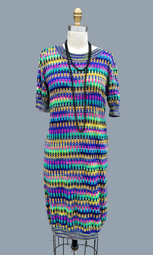MISSONI 80s/90s Vintage Knit Dress • Medium