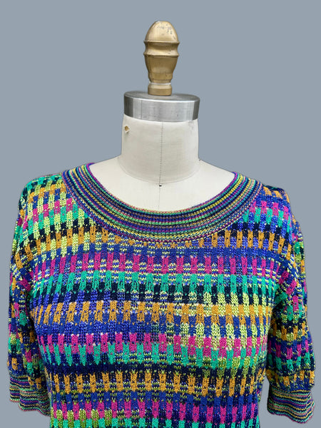 MISSONI 80s/90s Vintage Knit Dress • Medium