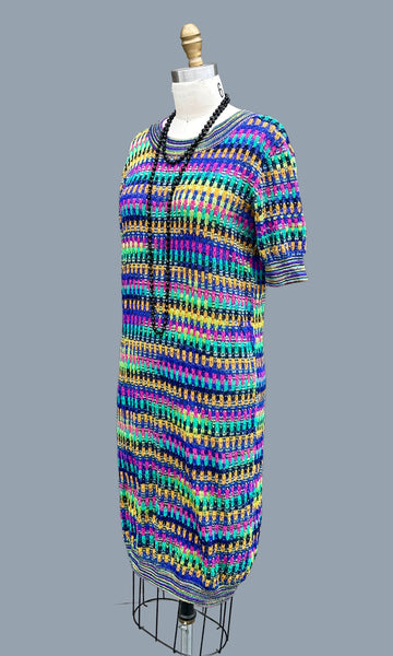 MISSONI 80s/90s Vintage Knit Dress • Medium