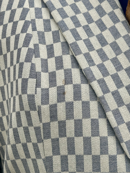 DAVID GAINES 1940s Gabardine Check Two Tone Suit  • Sm/Med