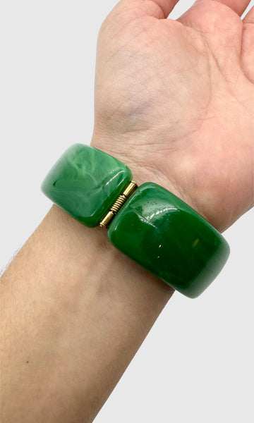 TRIFARI 60s Jade Like Resin Bracelet